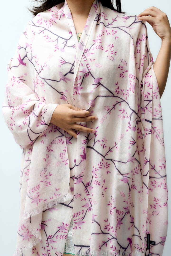 Pure Cashmere shawl- Autumn Embrace