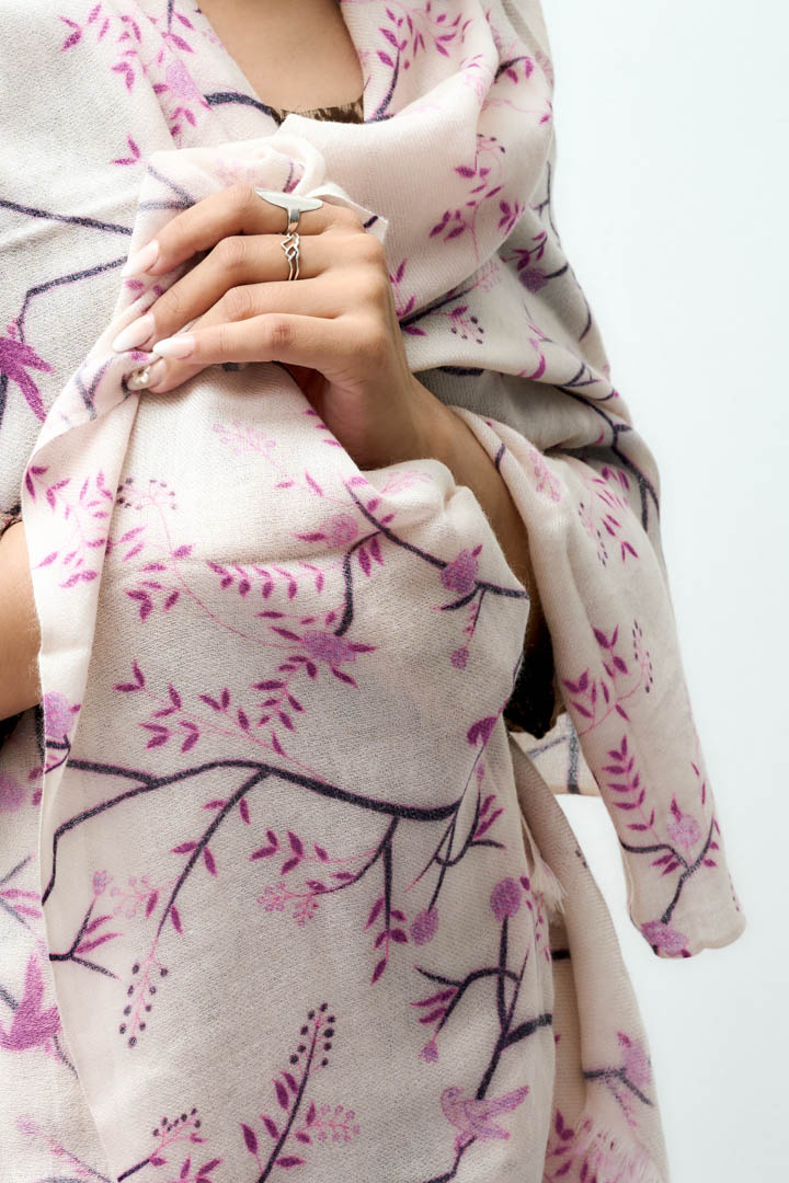 Thumbnail for Pure Cashmere shawl- Autumn Embrace