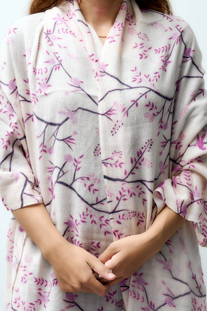 Thumbnail for Pure Cashmere shawl- Autumn Embrace