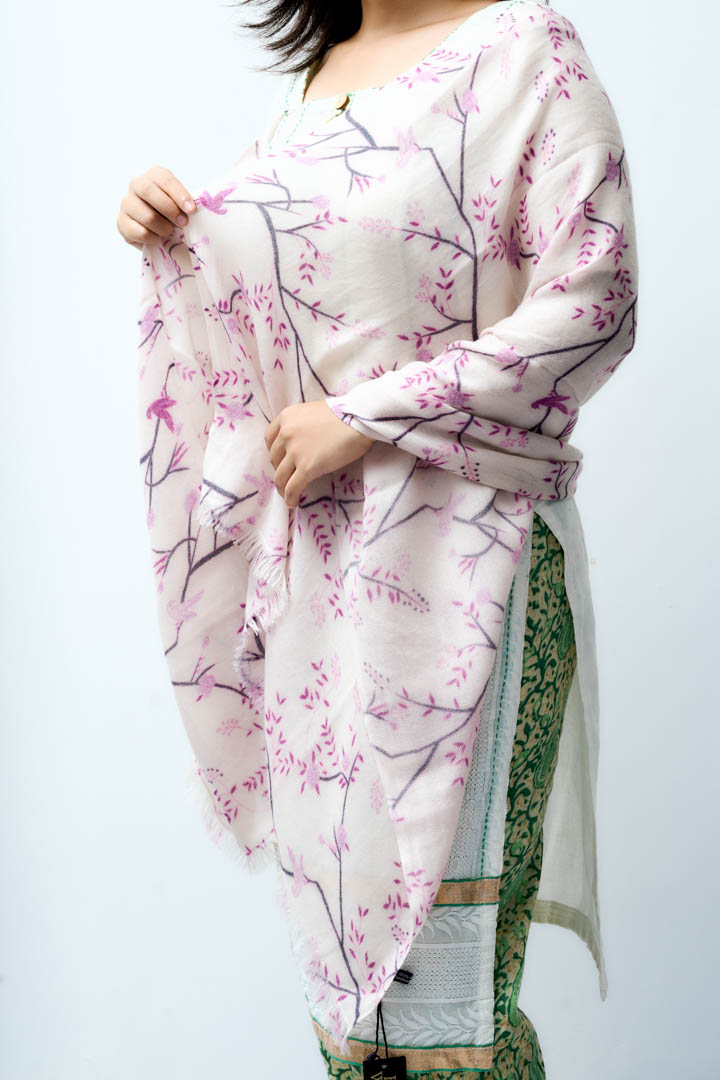 Thumbnail for Pure Cashmere shawl- Autumn Embrace