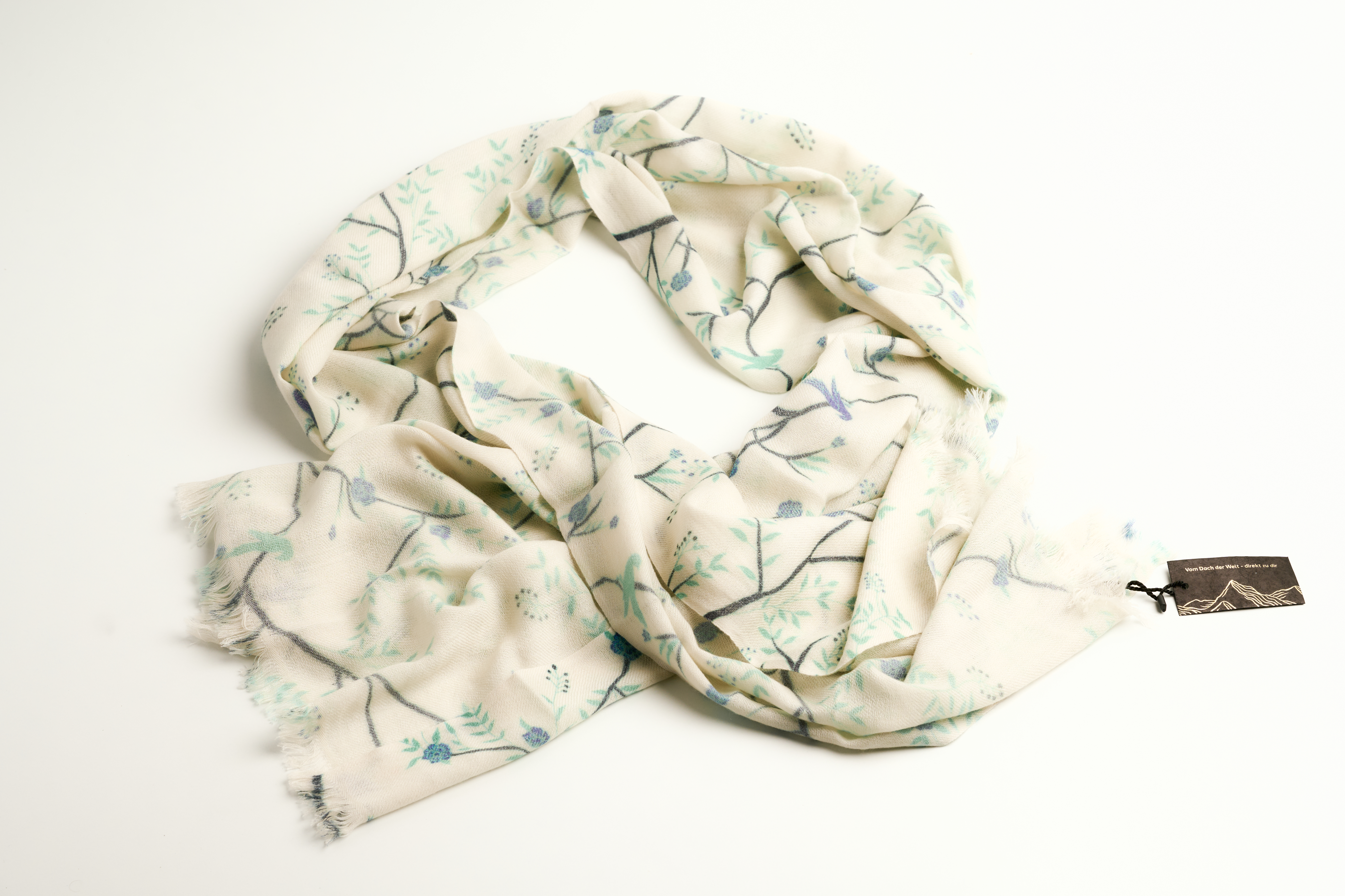 Thumbnail for Pure Cashmere shawl- Autumn Embrace