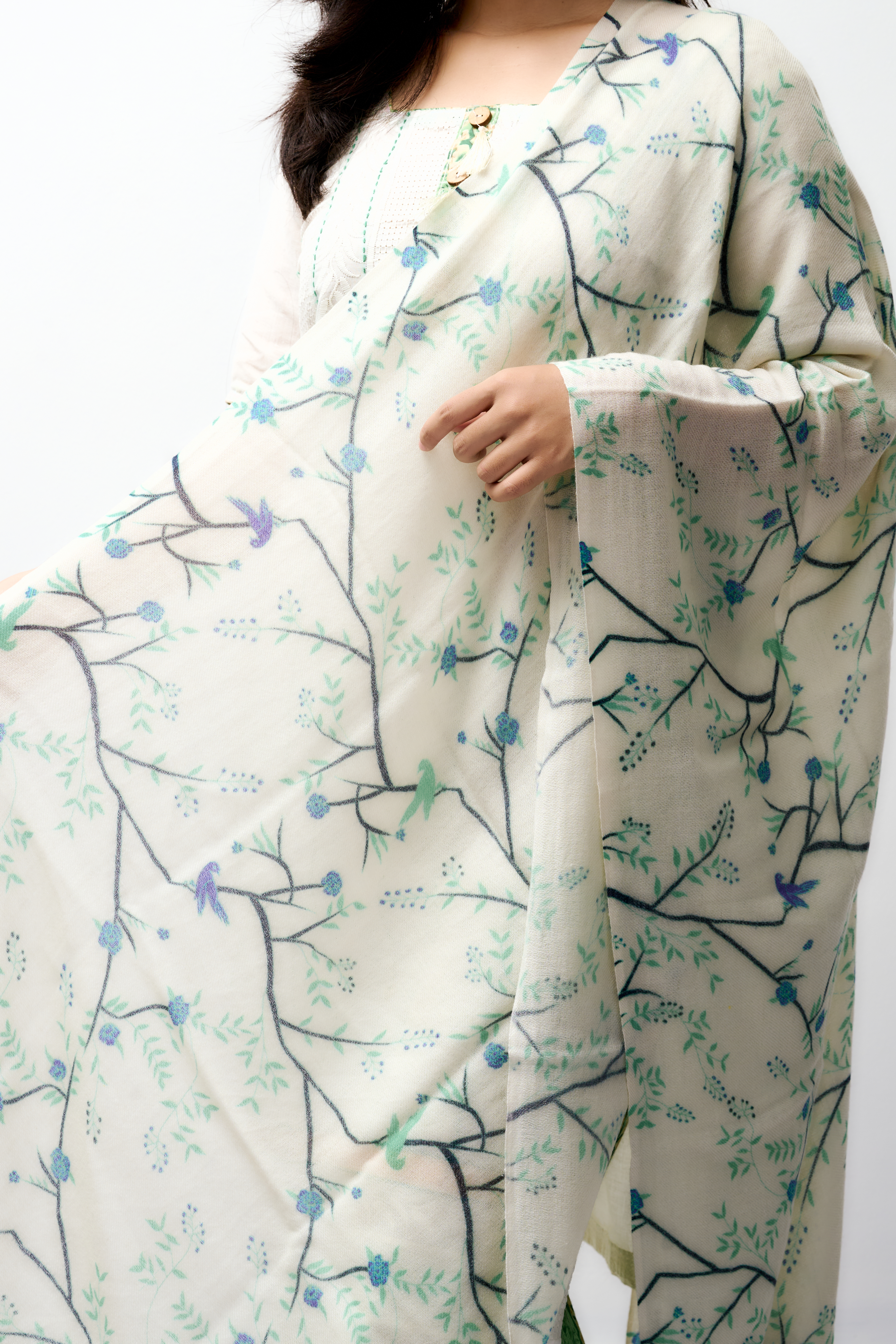 Thumbnail for Pure Cashmere shawl- Autumn Embrace